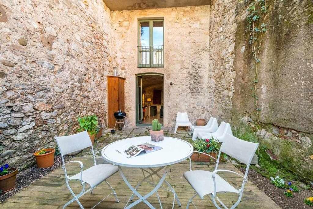Apartamento Banos Arabes Con Jardin Girona Bagian luar foto