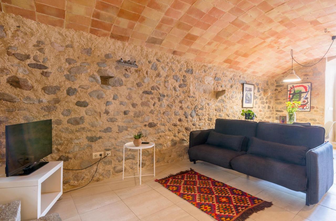 Apartamento Banos Arabes Con Jardin Girona Bagian luar foto